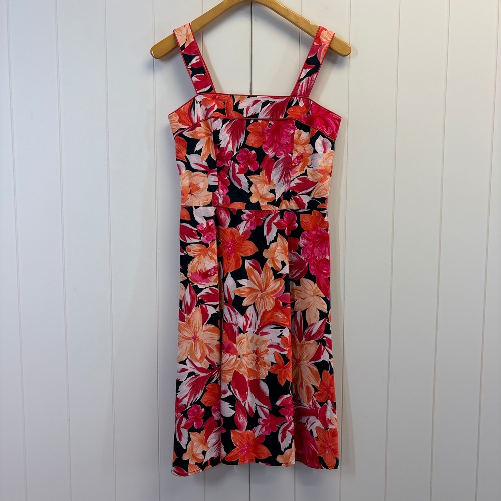 Scarlett Y2K Classical Tropical Midi Dress Women Size 5 Hawaiian Aloha Summer